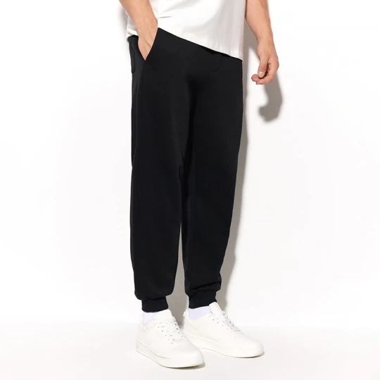 Zdjęcie produktu Czarne dresowe joggery basic z elastycznym pasem House