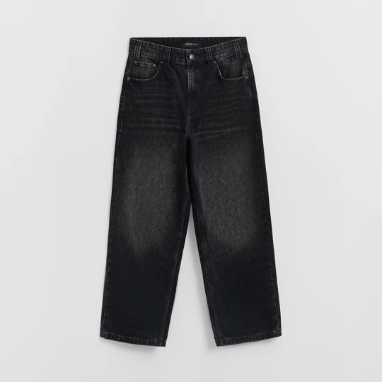 Zdjęcie produktu Czarne jeansy baggy loose fit House