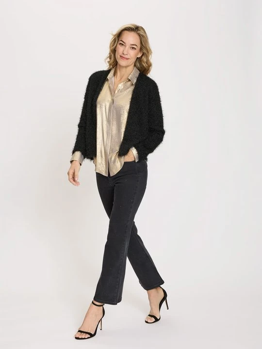 Zdjęcie produktu Czarne jeansy damskie Mona Bootcut – Designer Choice Olsen