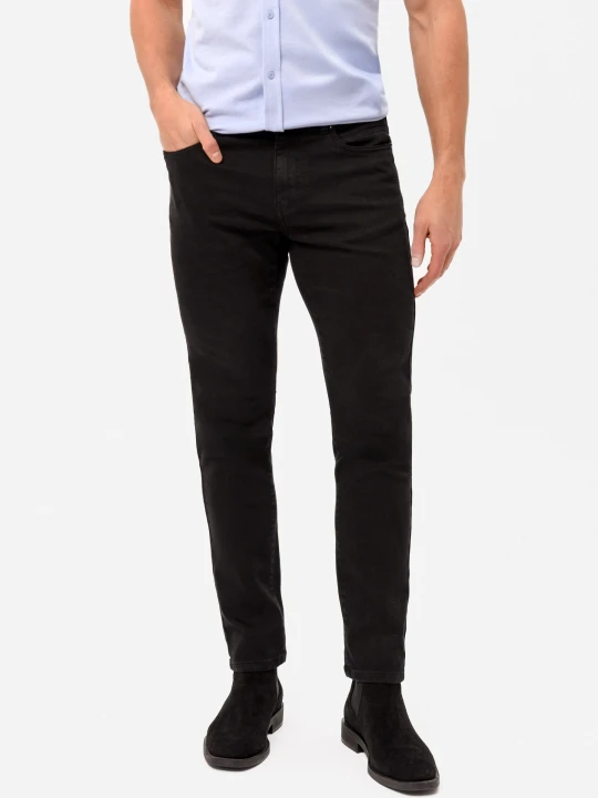 Zdjęcie produktu Czarne jeansy, Regular Fit, D-JERRY 33 Volcano