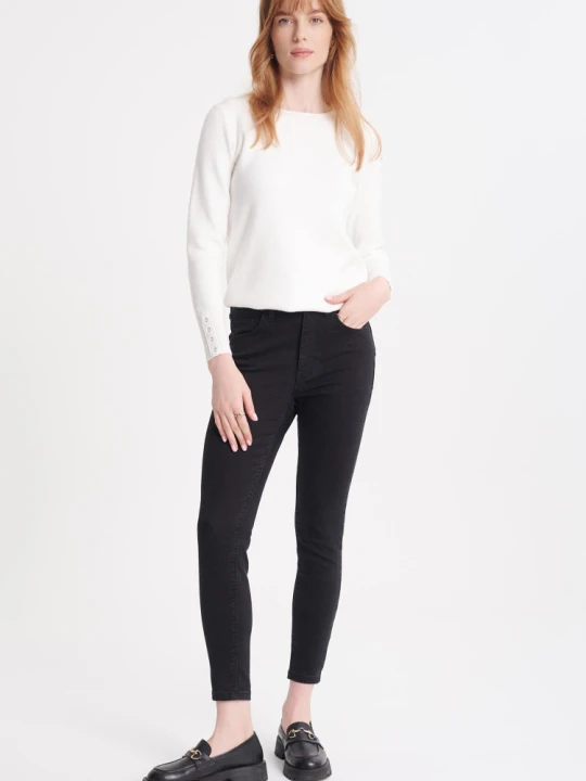 Zdjęcie produktu Czarne jeansy typu push up Greenpoint