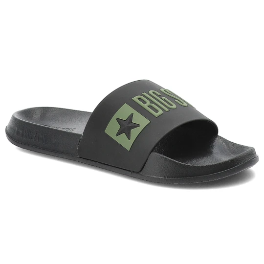 Zdjęcie produktu Klapki unisex Big Star, wodoodporne z tworzywa na platformie wsuwane na basen na wakacje, czarne, SS174359
