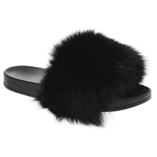 Zdjęcie produktu Czarne Klapki Luka-Pelli Damskie Wygodne Buty