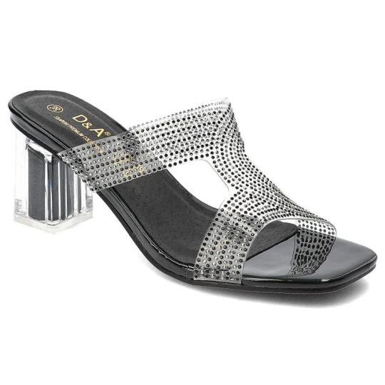 Zdjęcie produktu Czarne Klapki S.Barski Eleganckie Buty Damskie