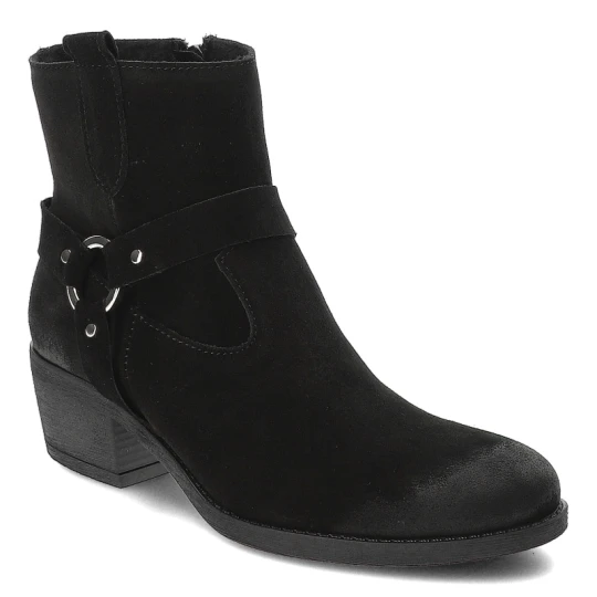 Zdjęcie produktu Czarne Kowbojki Armodo Stylowe Obuwie Damskie