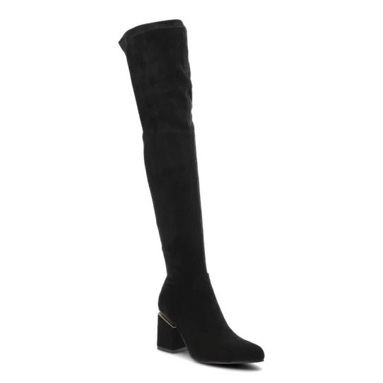 Zdjęcie produktu Czarne Kozaki Joalice Modne Buty Damskie
