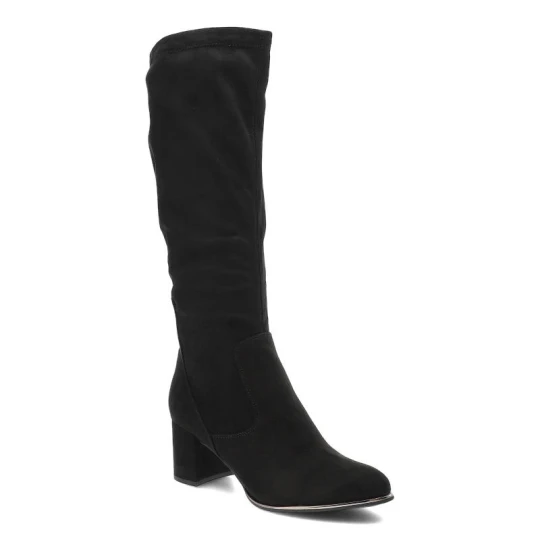 Zdjęcie produktu Czarne Kozaki Marco Tozzi Wygodne Eleganckie Buty Damskie