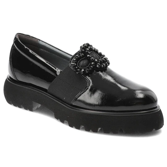 Zdjęcie produktu Czarne Mokasyny Armodo Eleganckie Buty Damskie