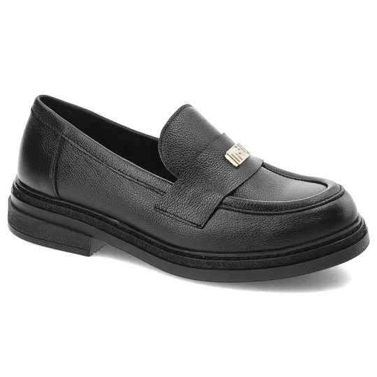 Zdjęcie produktu Czarne Mokasyny Armodo Eleganckie Obuwie Damskie