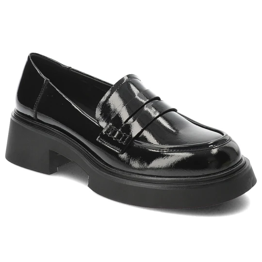 Zdjęcie produktu Czarne Mokasyny S.Barski Eleganckie Obuwie Damskie