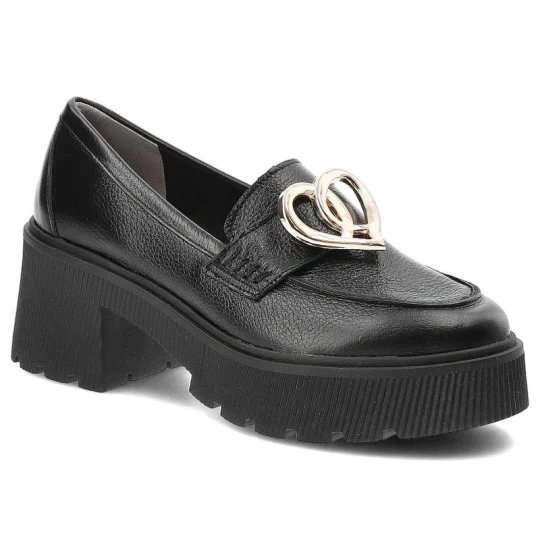 Zdjęcie produktu Czarne Półbuty Armodo Eleganckie Buty Damskie