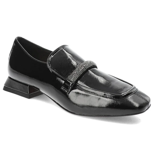 Zdjęcie produktu Czarne Półbuty Armodo Stylowe Buty Damskie