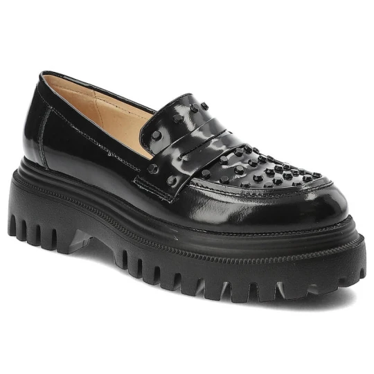 Zdjęcie produktu Czarne Półbuty Simen Modne Buty Damskie