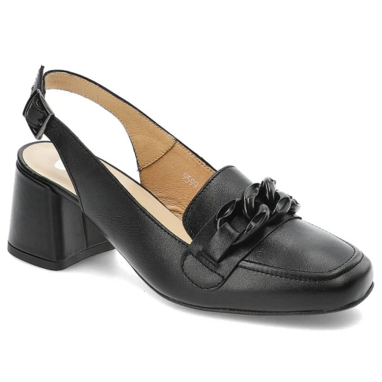 Zdjęcie produktu Czarne Sandały Armodo Eleganckie Buty Na Obcasie