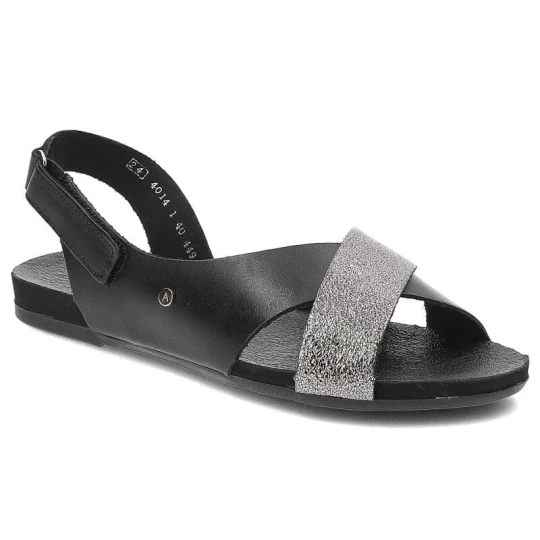 Zdjęcie produktu Czarne Sandały Armodo Stylowe Obuwie Damskie