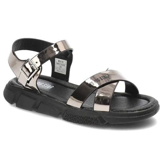 Zdjęcie produktu Czarne Sandały Big Star Dziewczęce Buty Na Lato