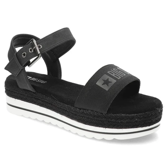 Zdjęcie produktu Czarne Sandały Big Star Wygodne Buty Damskie