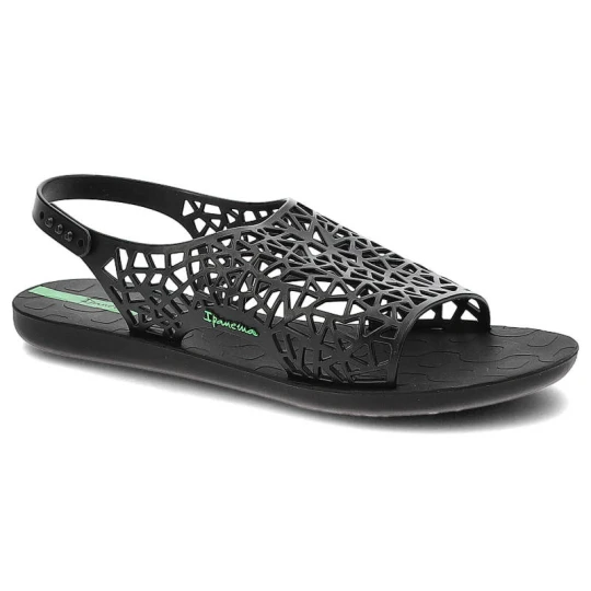 Zdjęcie produktu Sandały damskie Ipanema, ażurowy pasek z lekkiego tworzywa elastyczna konstrukcja dopasowująca się do stopy, black / black, 26679-20766