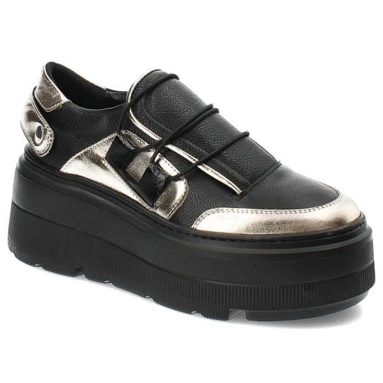Zdjęcie produktu Czarne Sneakersy Armodo Modne Obuwie Damskie