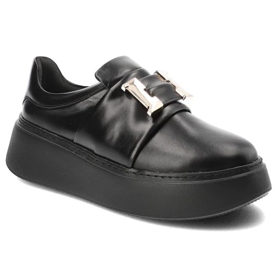 Zdjęcie produktu Czarne Sneakersy Armodo Stylowe Wsuwane Obuwie Damskie