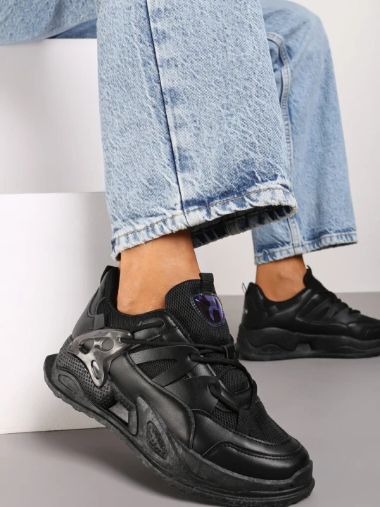 Zdjęcie produktu Czarne Sneakersy Atel Vices