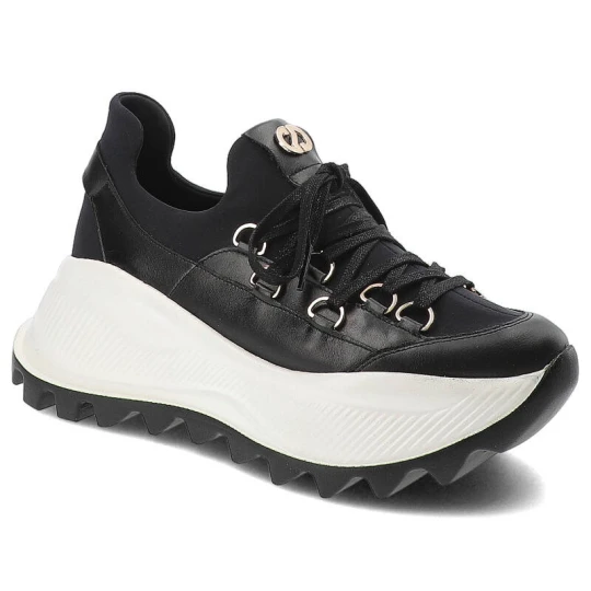 Zdjęcie produktu Czarne Sneakersy Carinii Modne Obuwie Damskie