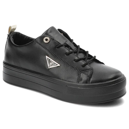 Zdjęcie produktu Czarne Sneakersy Filippo Modne Skórzane Buty Damskie