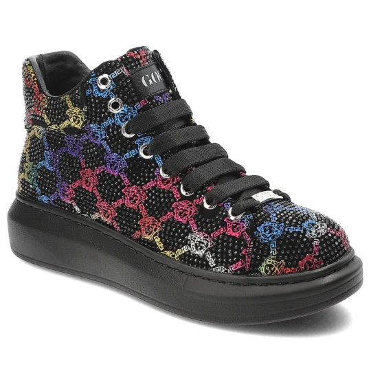 Zdjęcie produktu Czarne Sneakersy Goe Stylowe Obuwie Damskie