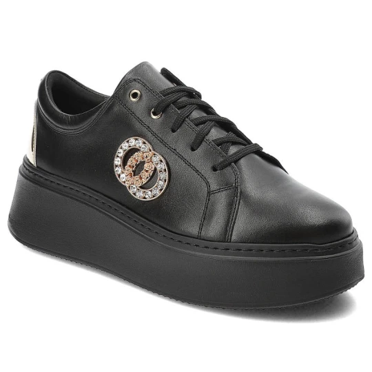 Zdjęcie produktu Czarne Sneakersy Lamanti Damskie Stylowe Obuwie