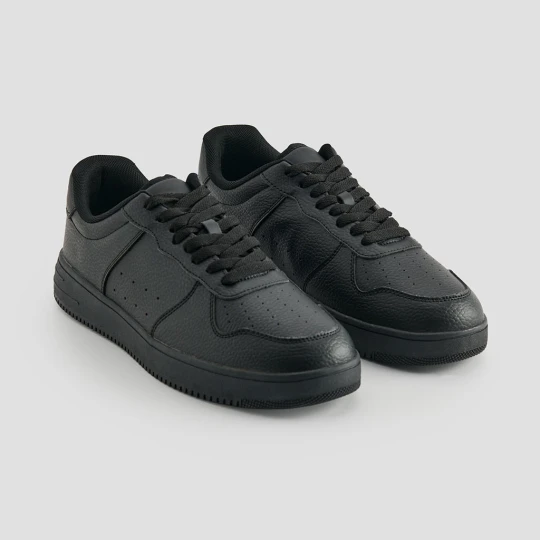 Zdjęcie produktu Czarne sneakersy ze sztucznej skóry House