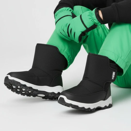 Zdjęcie produktu Czarne Śniegowce Big Star Ocieplane Buty Dziecięce