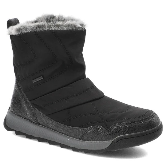 Zdjęcie produktu Śniegowce męskie Cross Jeans, z ocieplanego materiału tekstylnego wsuwane i wyposażone w antypoślizgową podeszwę, czarne, KK2R4014C