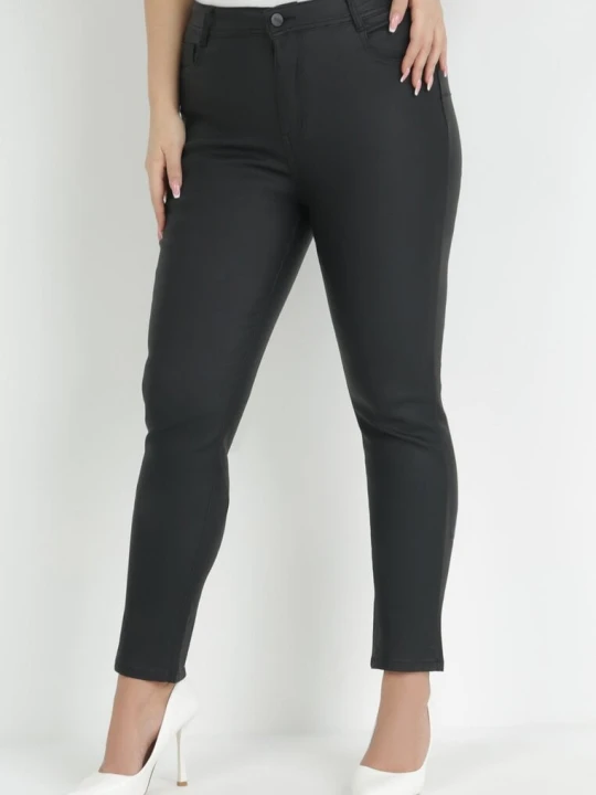 Zdjęcie produktu Czarne Spodnie Skinny Push Up Zami