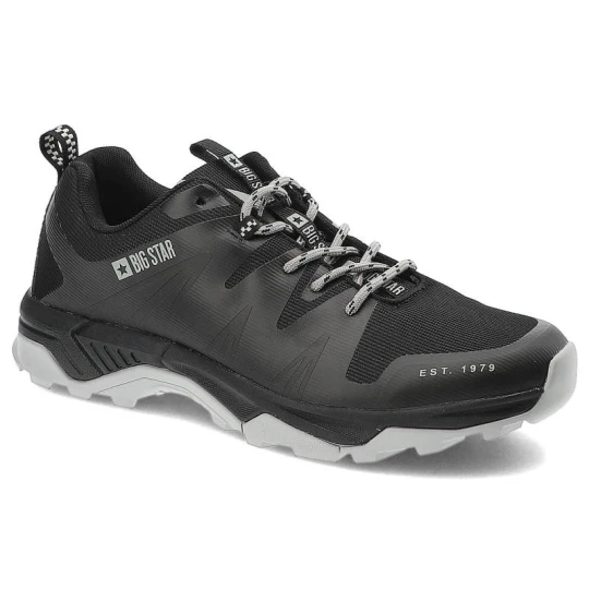 Zdjęcie produktu Czarne Trekkingi Big Star Wygodne Buty Męskie