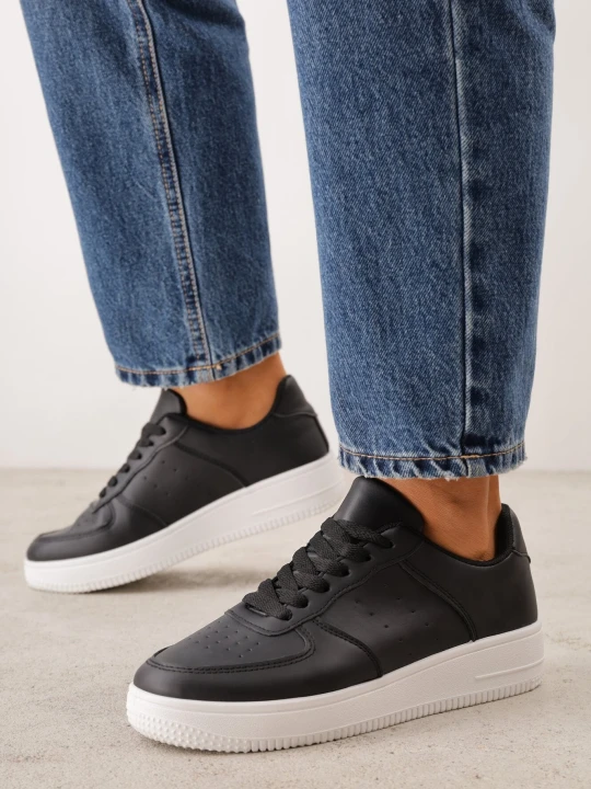 Zdjęcie produktu Czarno-Białe Sneakersy Sznurowane Finos Vices
