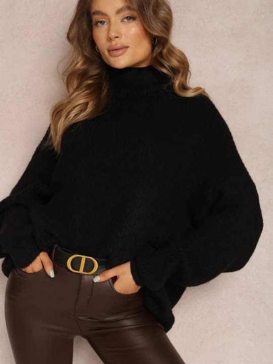 Zdjęcie produktu Czarny Golf Oversize Malia By Swan