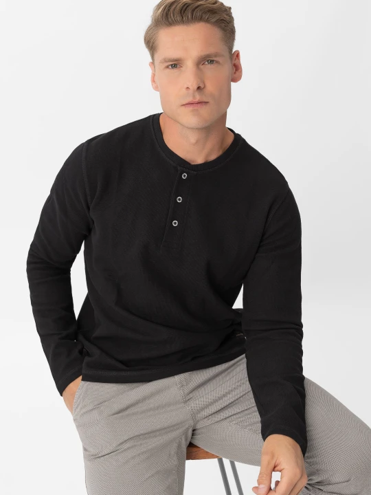 Zdjęcie produktu Czarny longsleeve L-AZUX Volcano