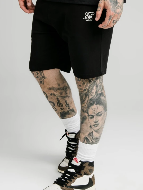 Zdjęcie produktu Czarny męski szort z jerseyu SikSilk