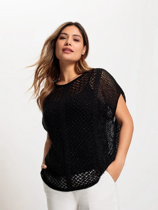 Zdjęcie produktu Czarny sweter damski Olivia - Designer Choice Olsen