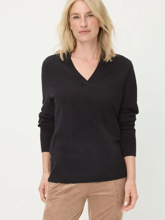 Zdjęcie produktu Czarny sweter Eva z dekoltem V – Urban Wild Olsen