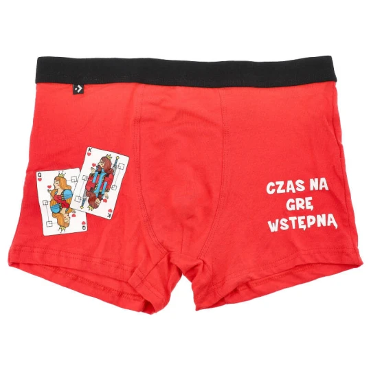 Zdjęcie produktu Czerwone Bokserki Moraj Walentynkowa Bielizna Dla Niego
