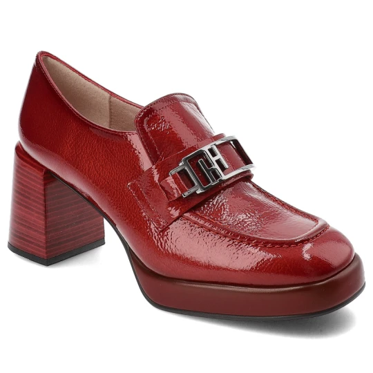 Zdjęcie produktu Czerwone Półbuty Hispanitas Buty Na Słupku