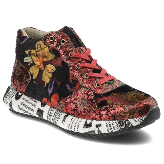 Zdjęcie produktu Czerwone Sneakersy Laura Vita Eleganckie Obuwie Damskie