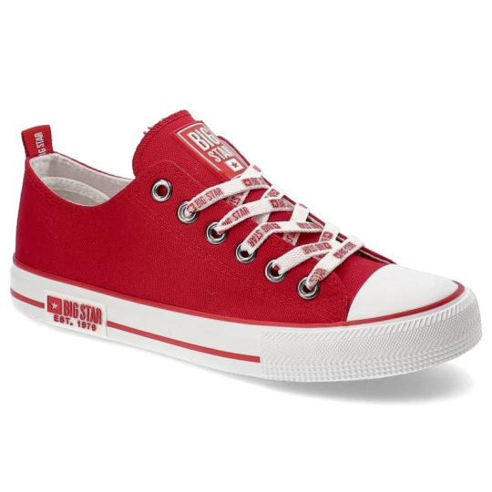 Zdjęcie produktu Czerwone Trampki Big Star Damskie Wygodne Buty