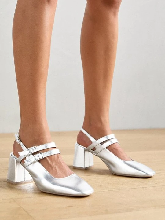 Zdjęcie produktu Czółenka Anna Field Wide Fit By Zalando srebrny