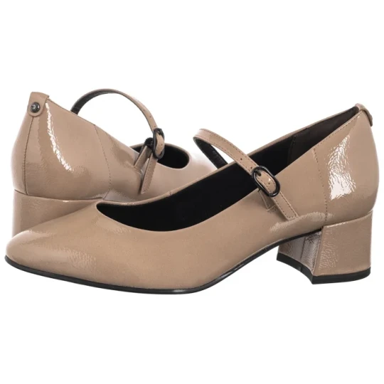 Zdjęcie produktu Czółenka Beżowe Lakierowane 1-22312-43 341 Taupe (TM555-a) Tamaris