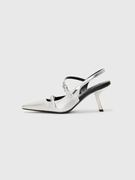 Zdjęcie produktu Czółenka KARL LAGERFELD srebrny