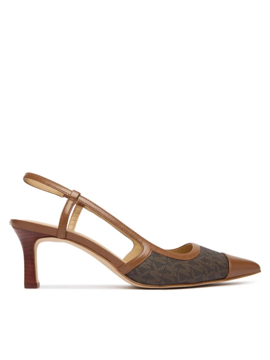 Zdjęcie produktu Czółenka MICHAEL Michael Kors Alora Toe Cao Mid Sling 40R6AOMS1B Brązowy
