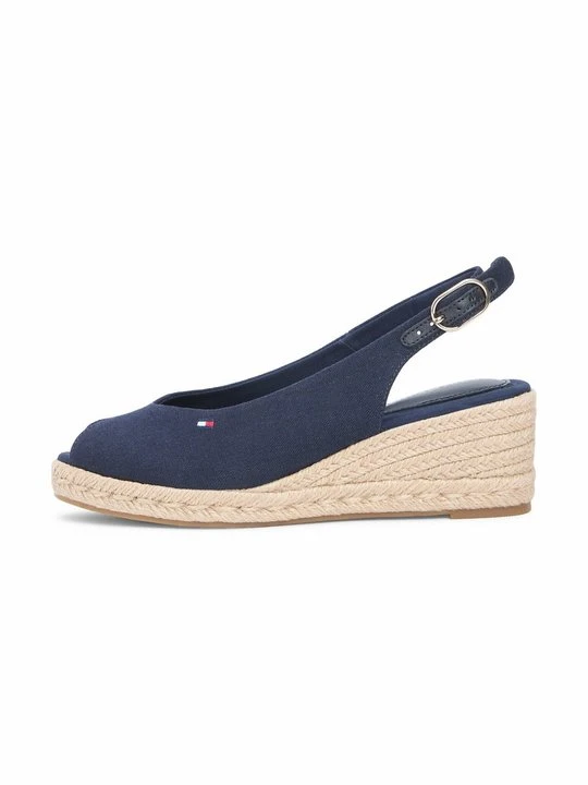 Zdjęcie produktu Czółenka na koturnie Tommy Hilfiger granatowy