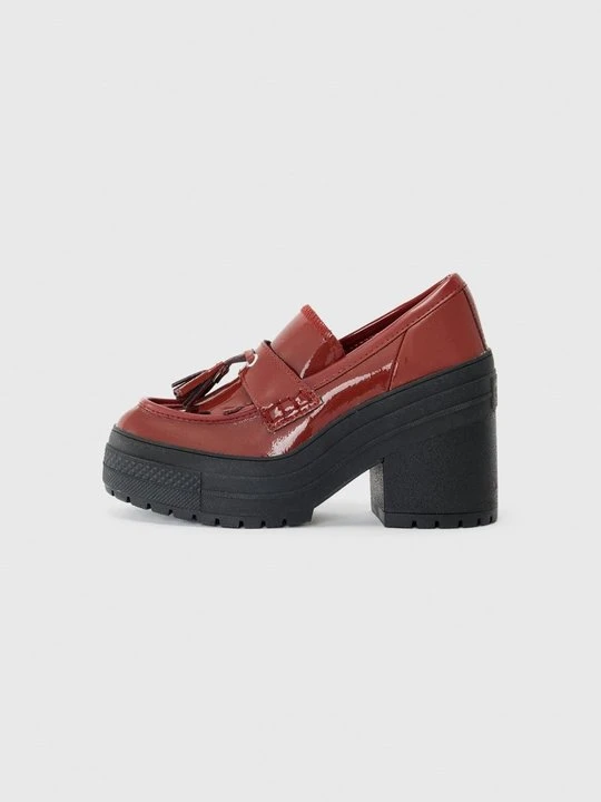 Zdjęcie produktu Czółenka na platformie Converse czerwony melanż